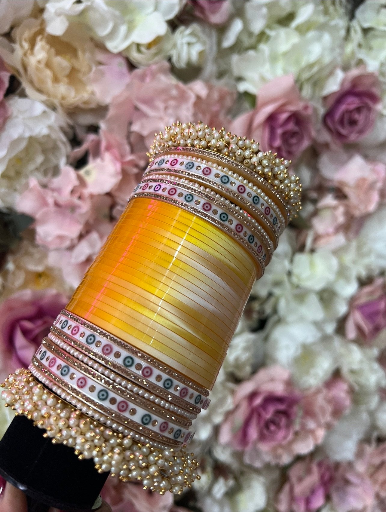 Yellow & Orange Traditional Chura